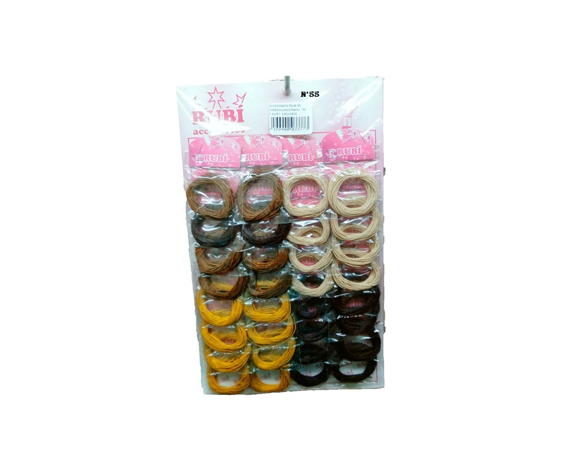 ACCESORIOS RUBI 55 CORDON ENCERADO x32 U SURT. OSCUROS