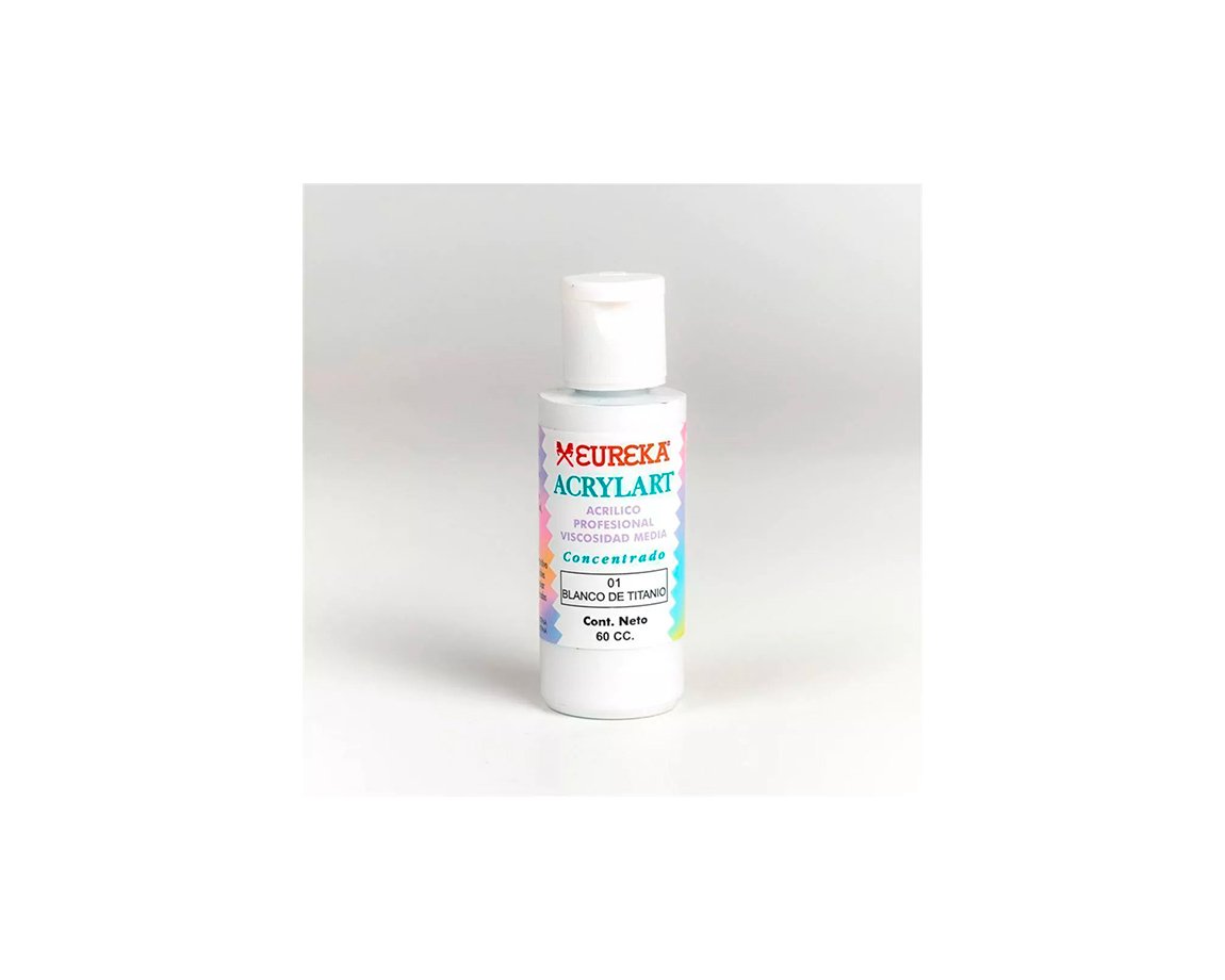 ACRILICO ACRYLART   60 CC 01 BLANCO TITANIO