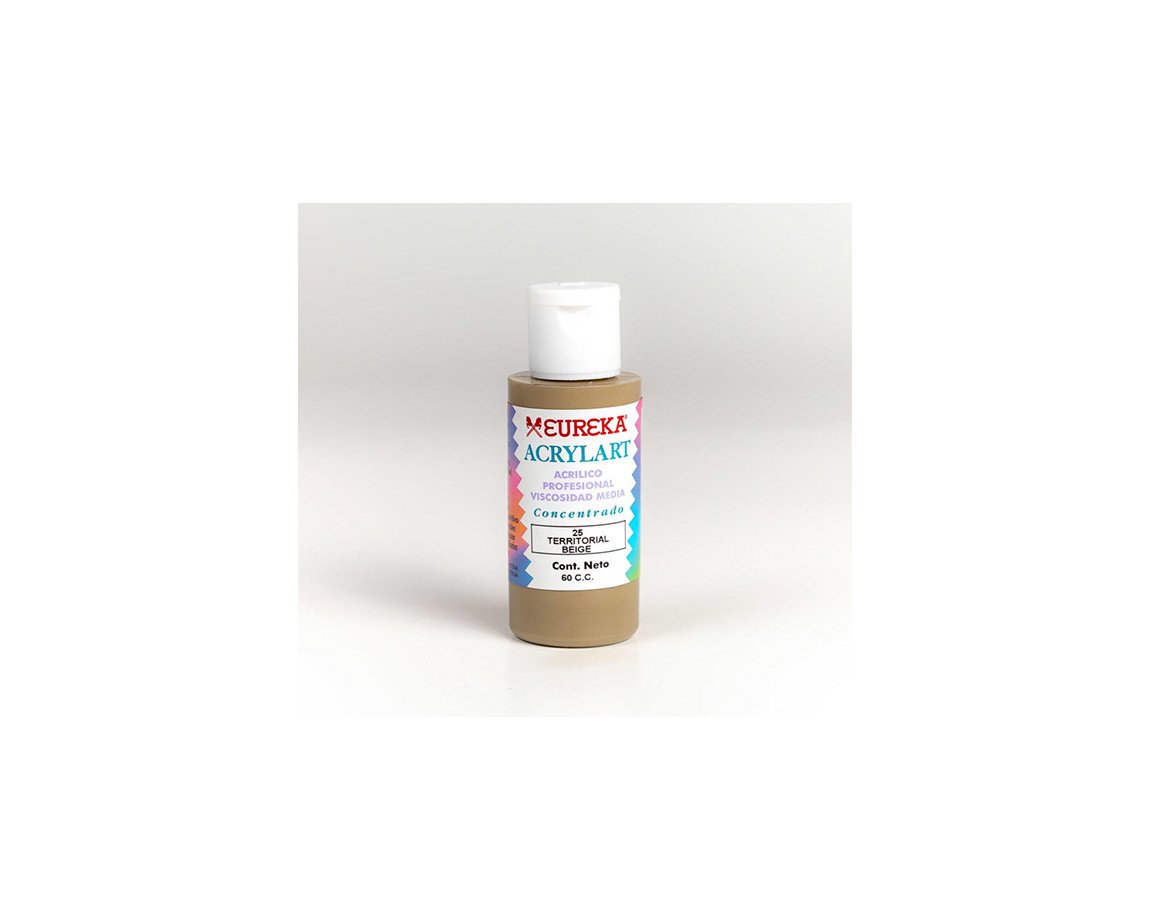 ACRILICO ACRYLART   60 CC 25 BEIGE TERRITORIO