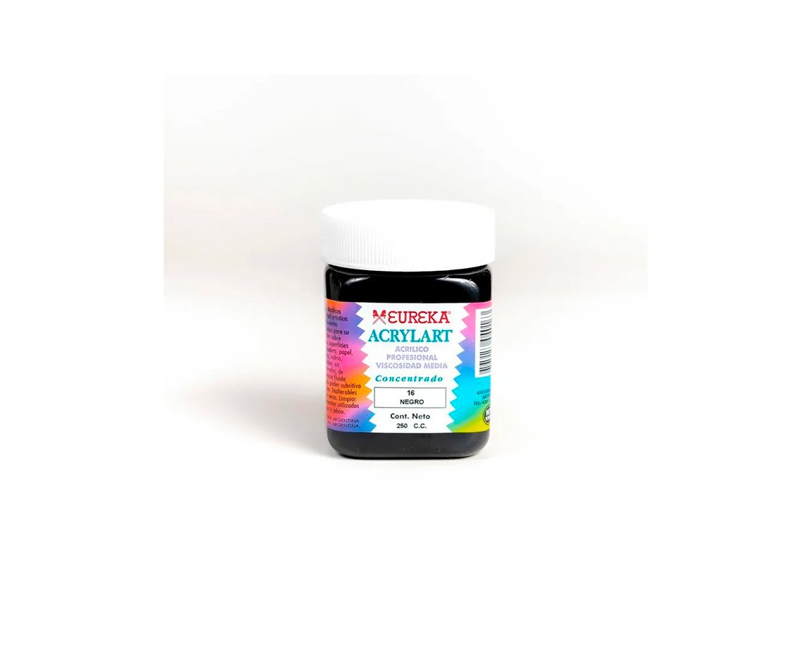 ACRILICO ACRYLART 250 CC 16 NEGRO
