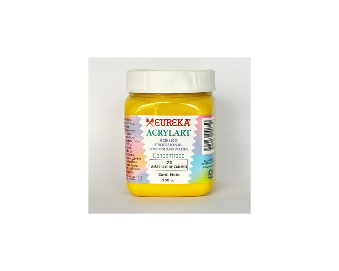 ACRILICO ACRYLART 250 CC 75 AMARILLO DE CADMIO