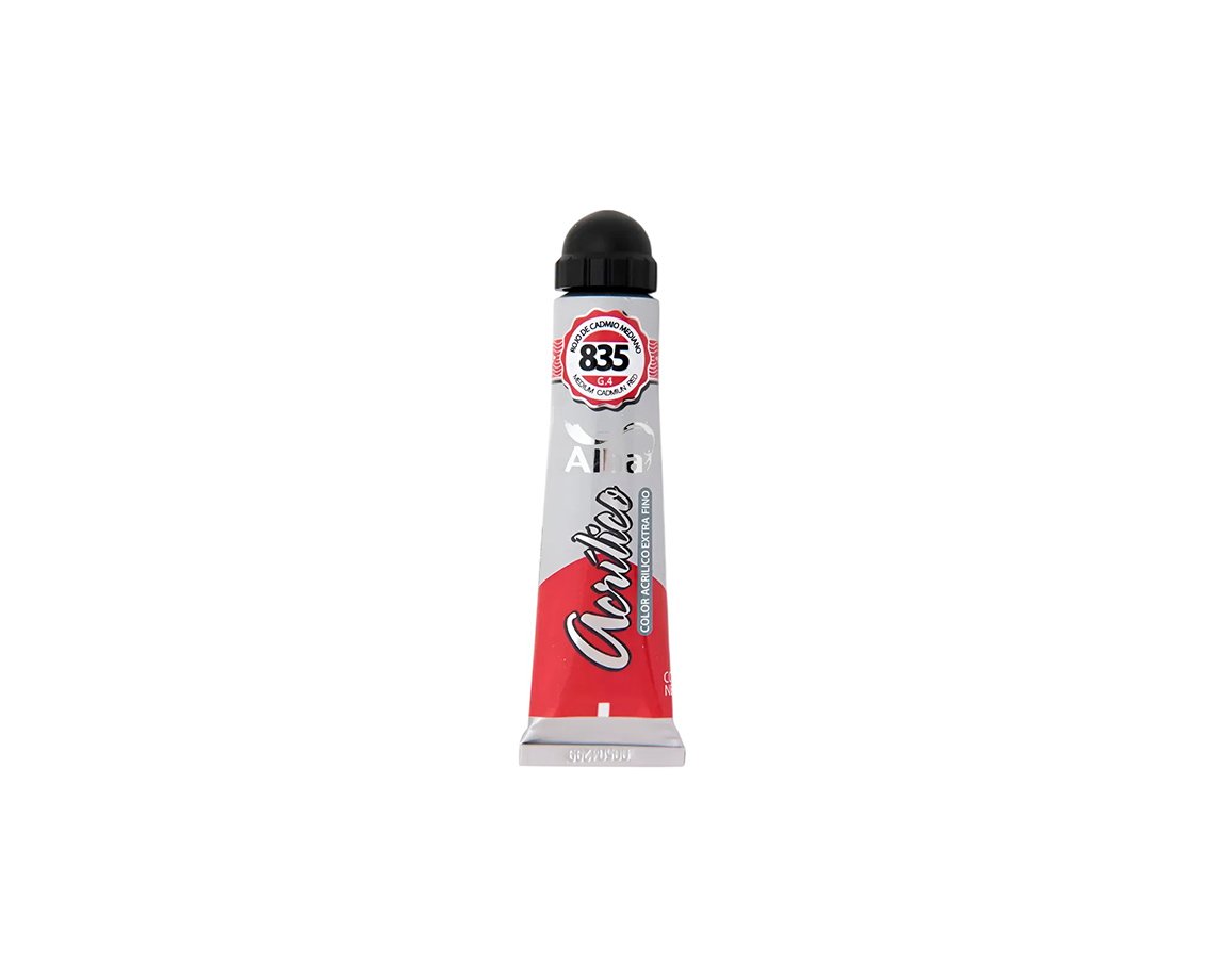 ACRILICO ALBA 125 ml G.4 835 ROJO DE CADMIO MED