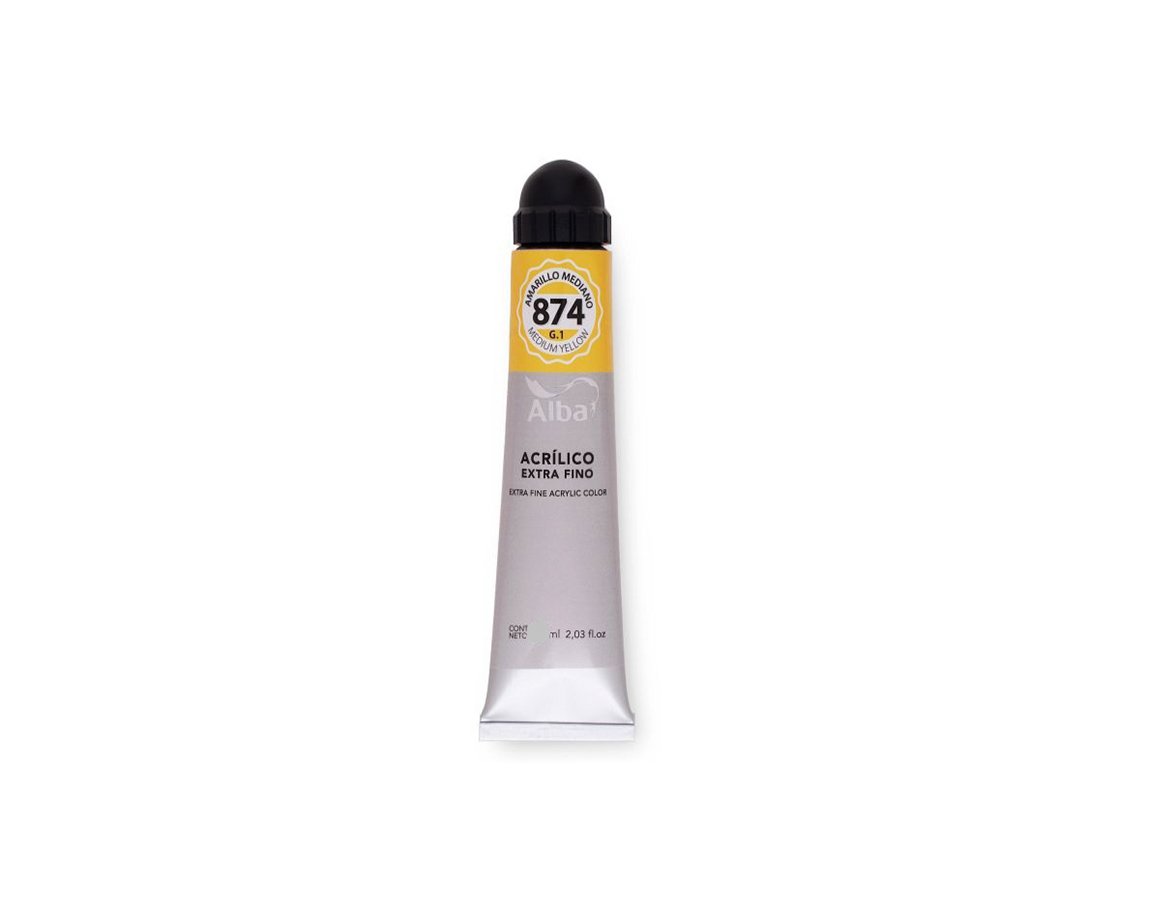 ACRILICO ALBA 125 ml G.1 874 AMARILLO MEDIANO