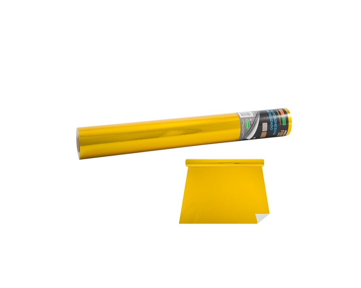 AUTOADHESIVO ROLLO LAMA 4206 METAL x10M  ORO
