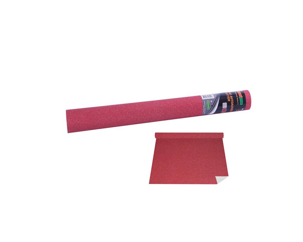 AUTOADHESIVO ROLLO LAMA 508 GLITTER x3M ROJO