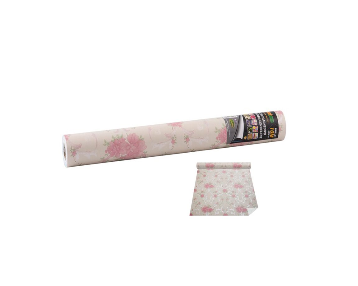 AUTOADHESIVO ROLLO LAMA 1038 x10M FLOR NATURAL