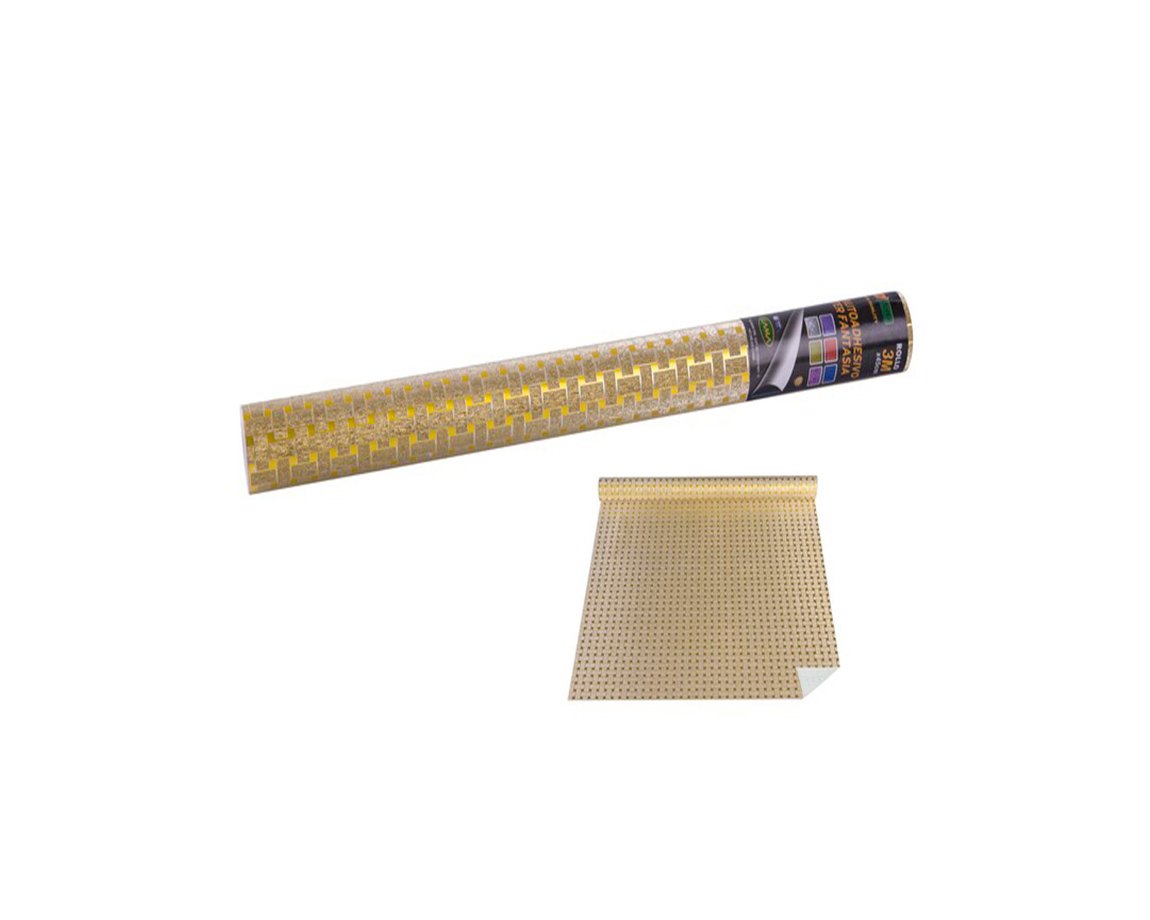 AUTOADHESIVO ROLLO LAMA 602 GLITTER x3M TRAMADO AMAR.