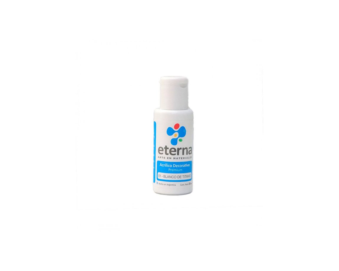 ACRILICO ETERNA DECO x  50 ML   01 BLANCO DE TITANIO