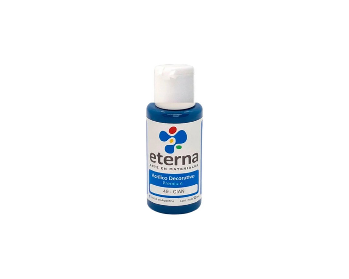 ACRILICO ETERNA DECO x  50 ML   49 CIAN