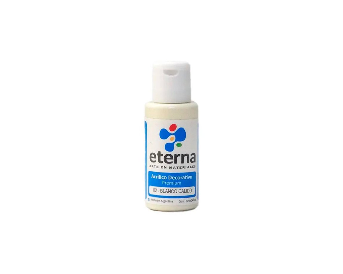 ACRILICO ETERNA DECO x  50 ML   02 BLANCO CALIDO