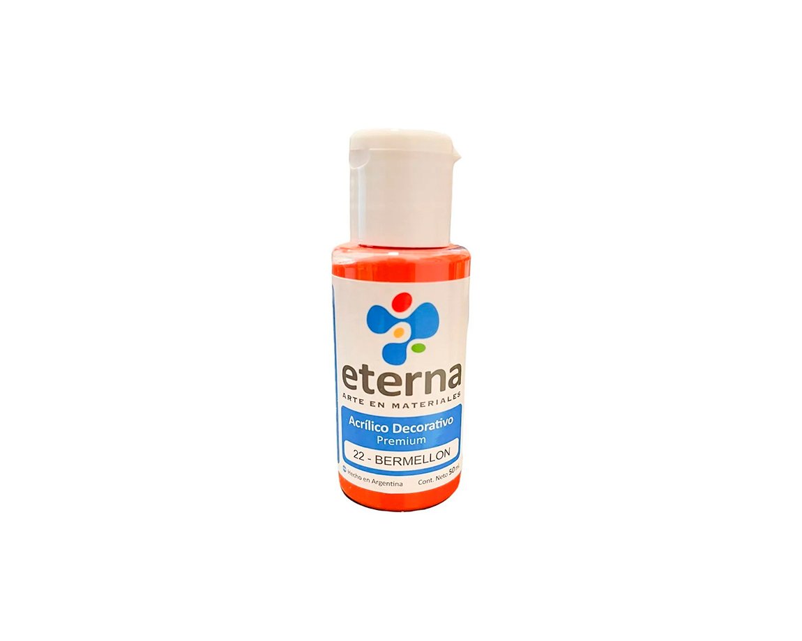 ACRILICO ETERNA DECO x  50 ML   22 BERMELLON