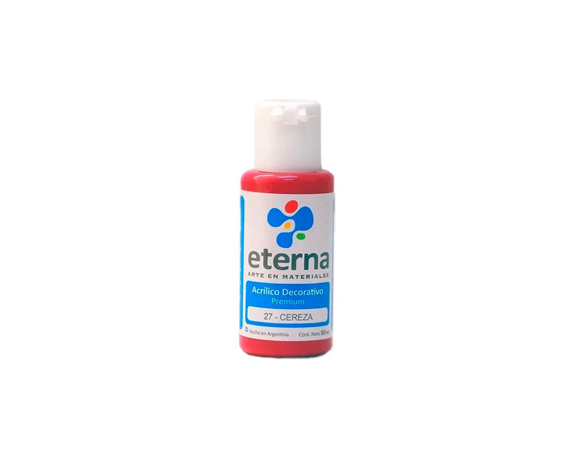 ACRILICO ETERNA DECO x  50 ML   27 CEREZA