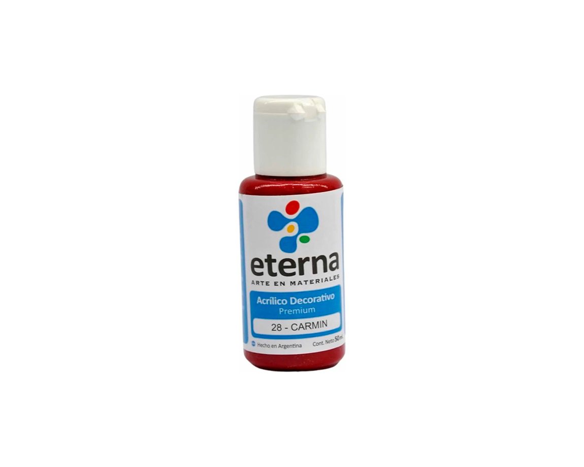 ACRILICO ETERNA DECO x  50 ML   28 CARMIN