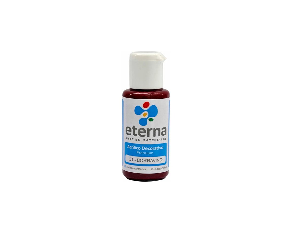ACRILICO ETERNA DECO x  50 ML   31 BORRAVINO