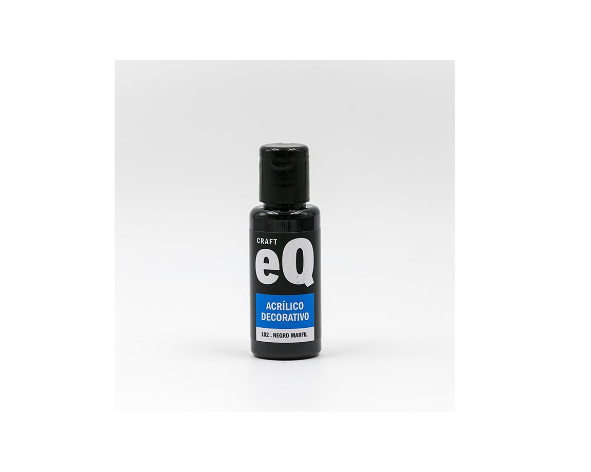 ACRILICO EQARTE 102 x 50 ML NEGRO MARFIL