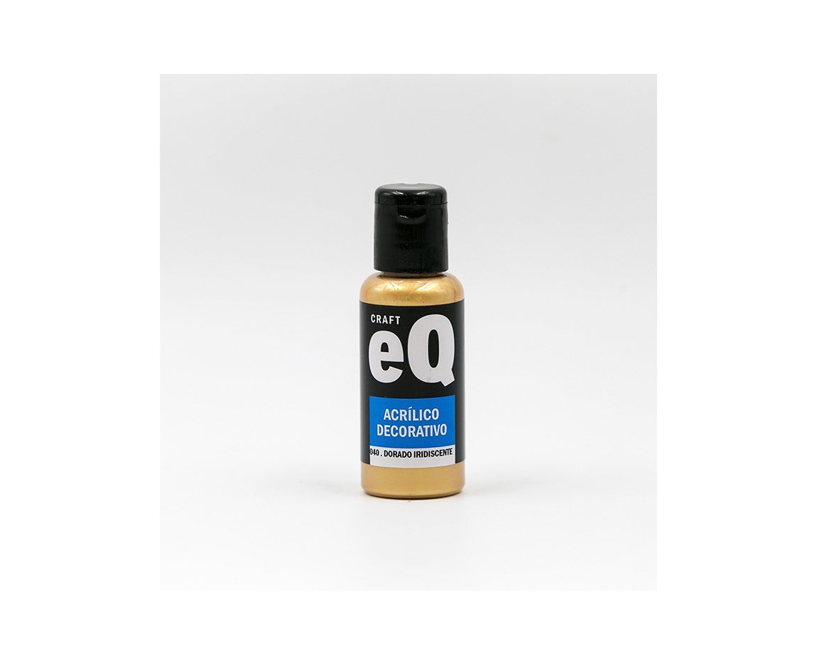 ACRILICO EQARTE 040 x 50 ML DORADO IRIDISCENTE