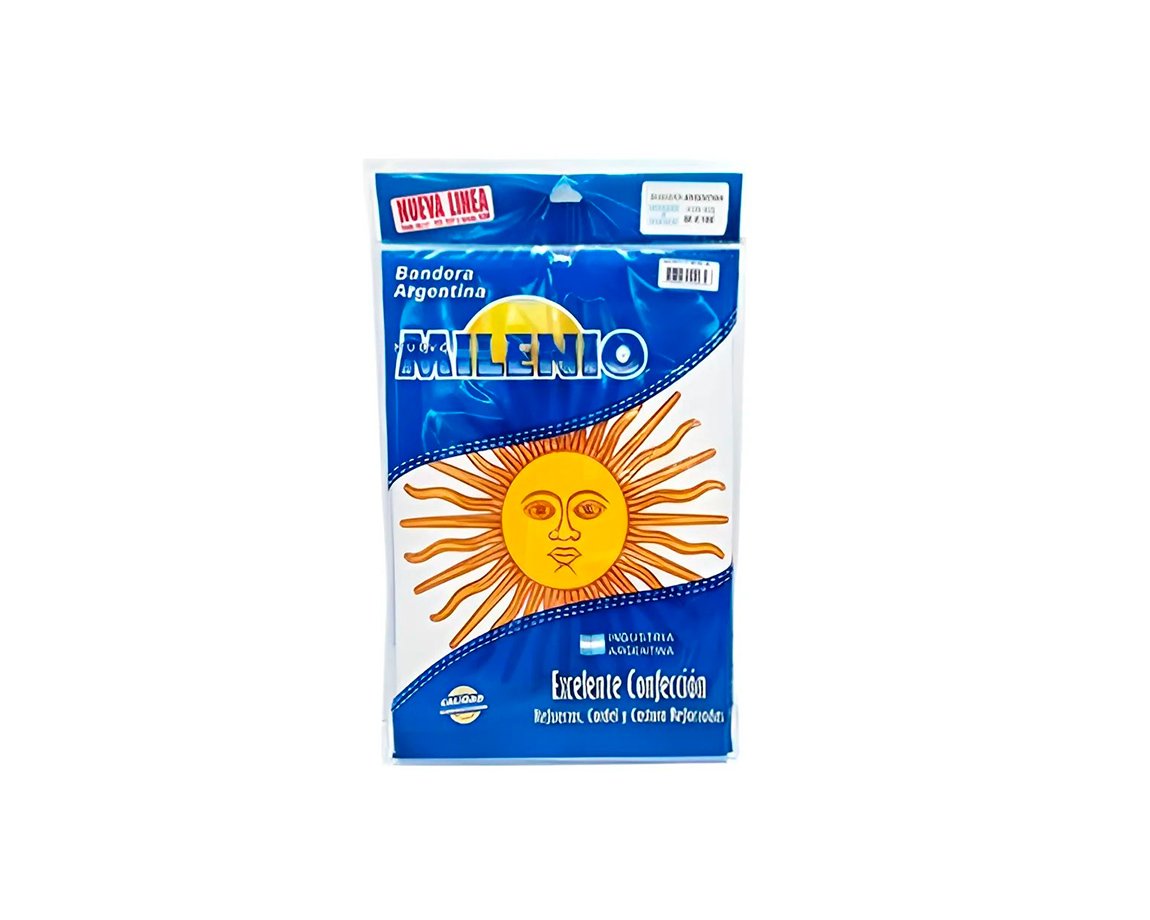 BANDERA MILENIO 1104 TELA CON SOL  75x120