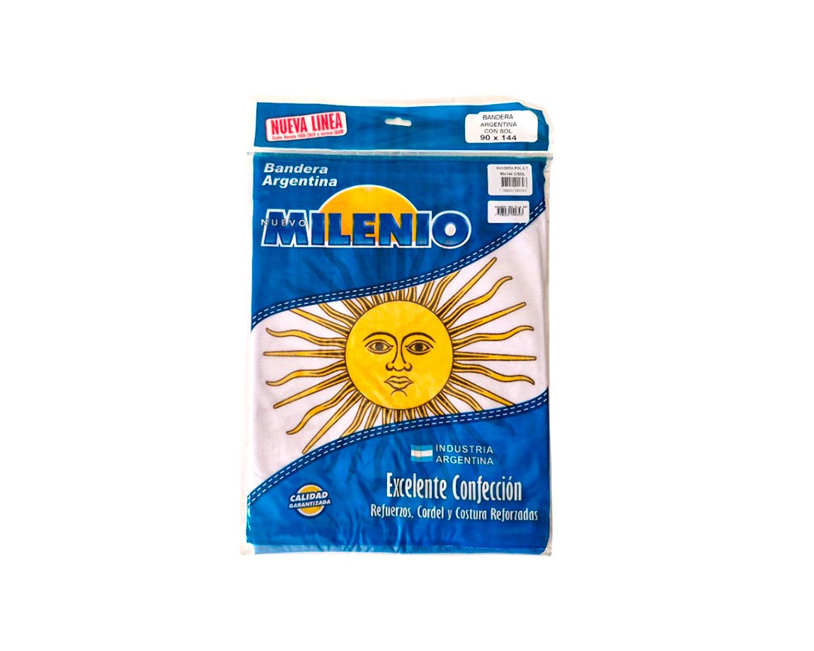 BANDERA MILENIO 1105 TELA CON SOL  90x144