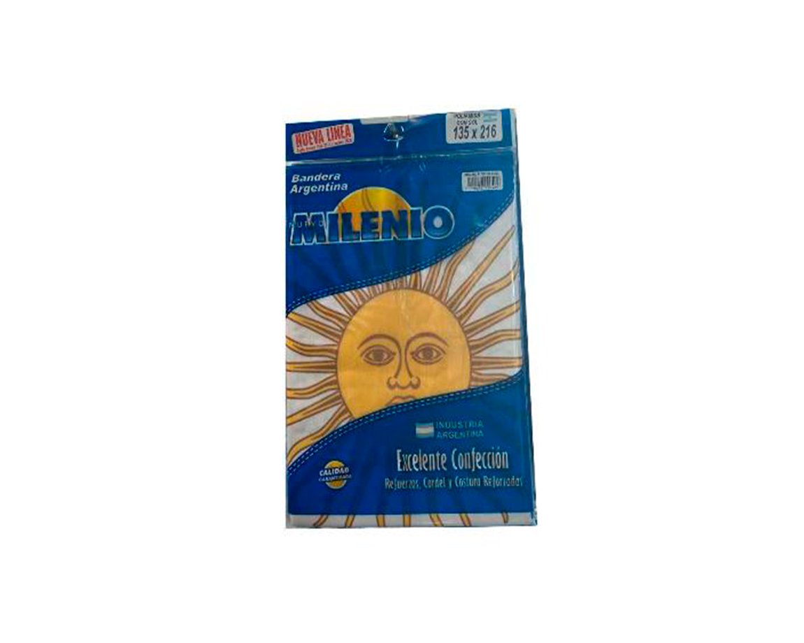BANDERA MILENIO 1106 TELA CON SOL  135x216