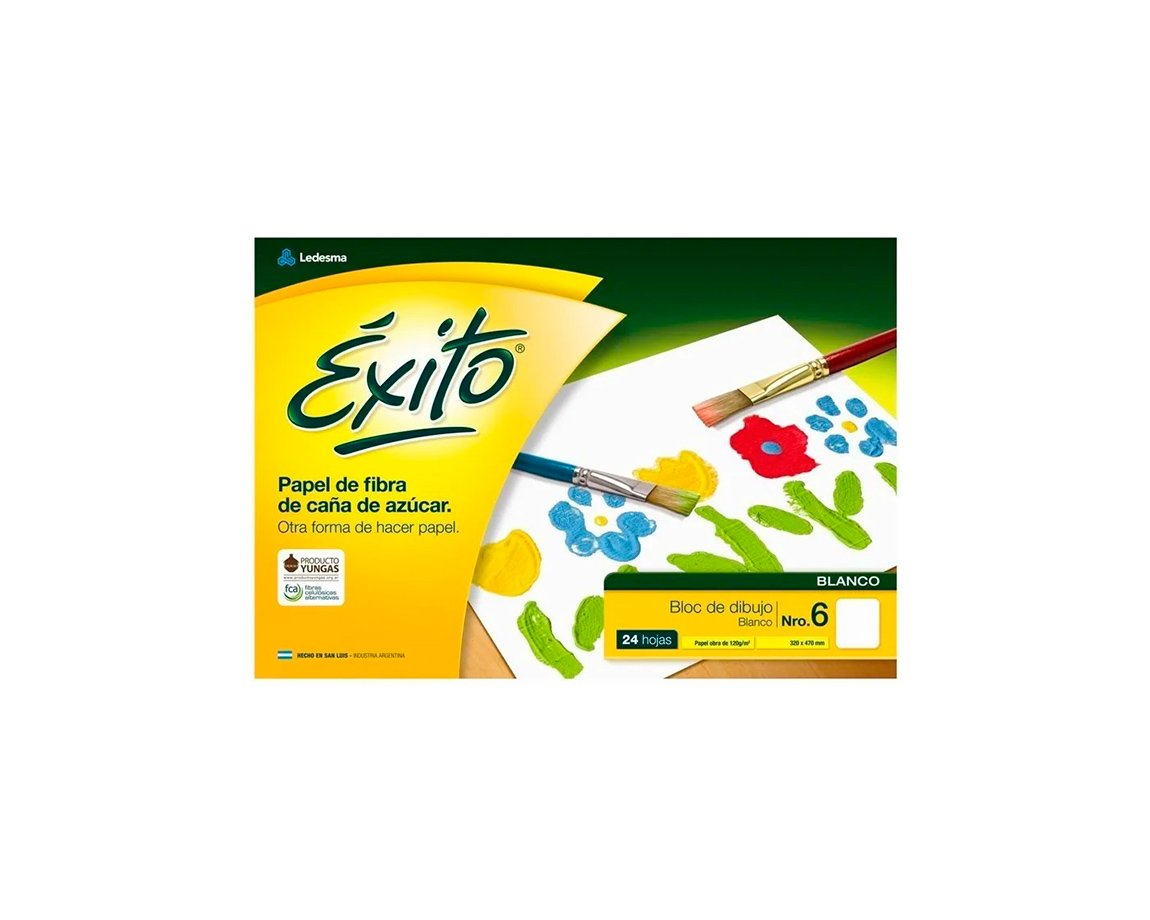 BLOCK EXITO BLANCO Nro 6 P/DIBUJO 24 H. L