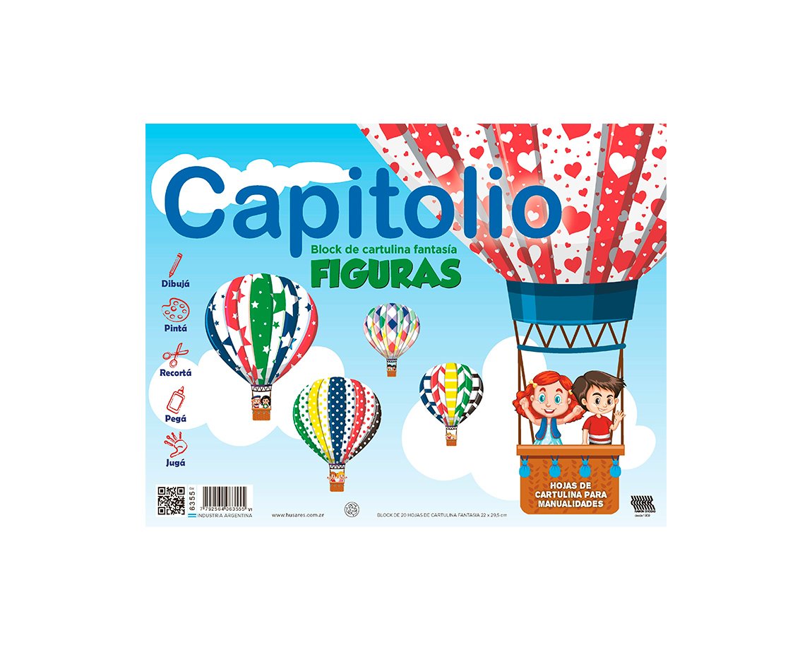 BLOCK CAPITOLIO FANTASIA 6355 Nro 5 FIGURAS x 20 H.