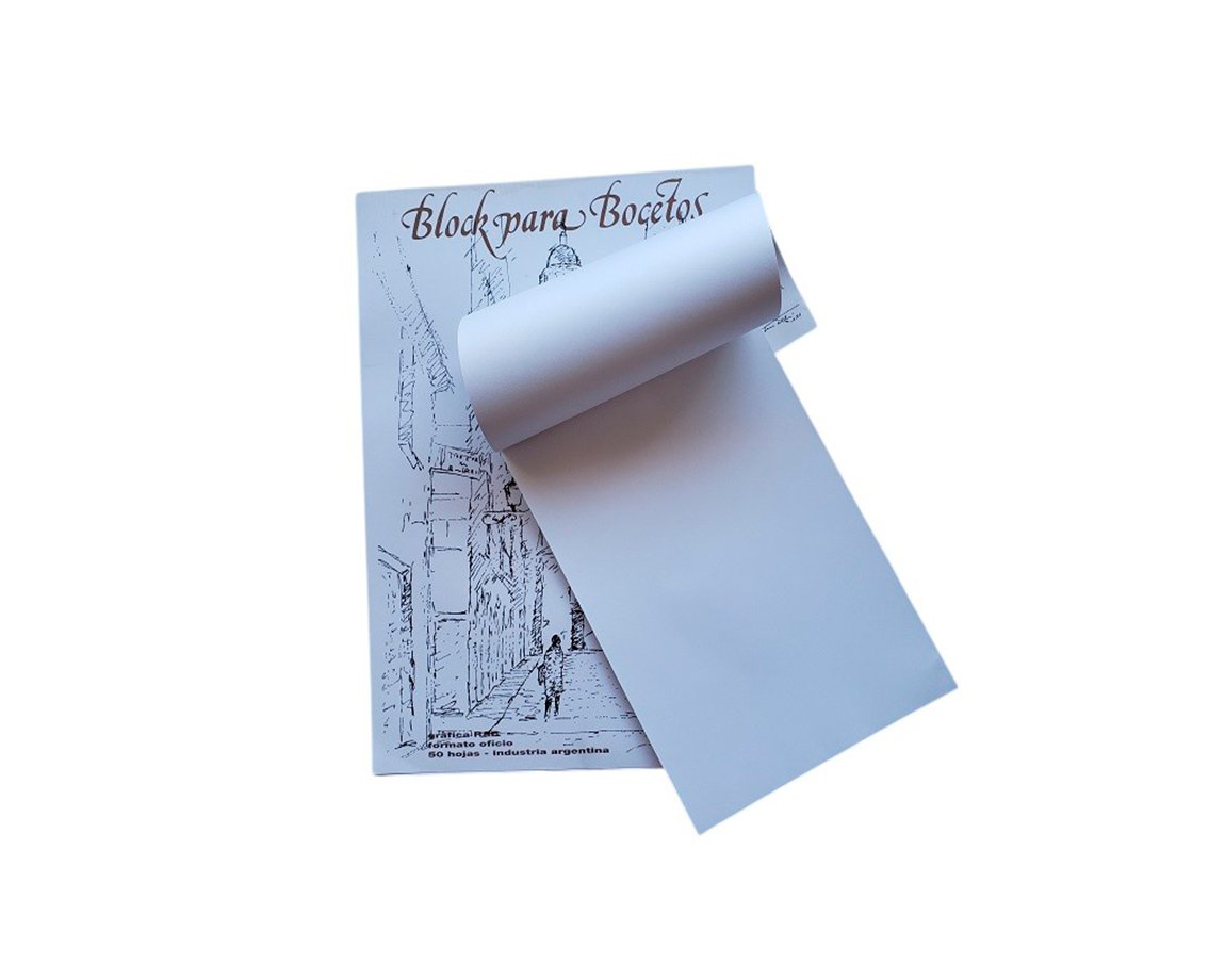BLOCK RAB BOCETO OFICIO 50 H. L EMBLOCADO  -2066-
