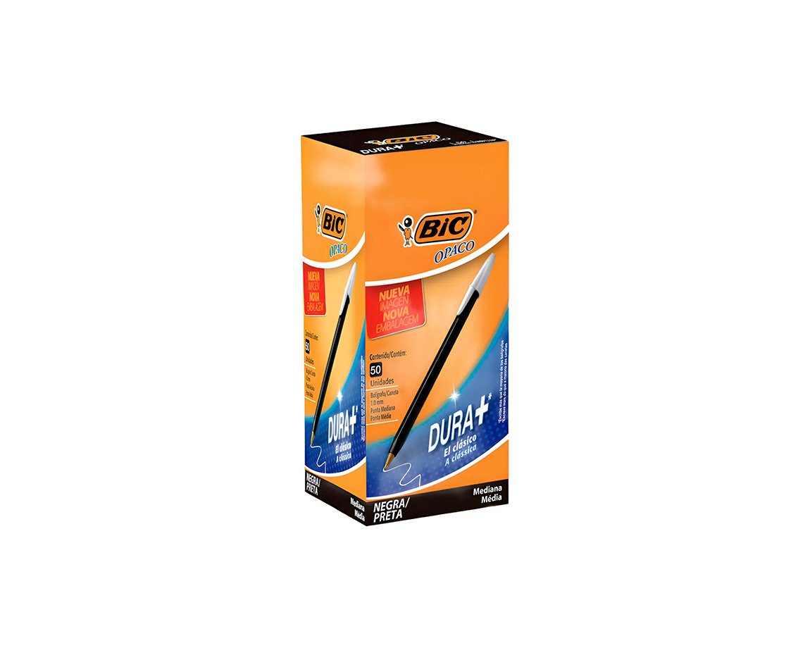 BOLIGRAFO BIC 1 MM OPACO NEGRO