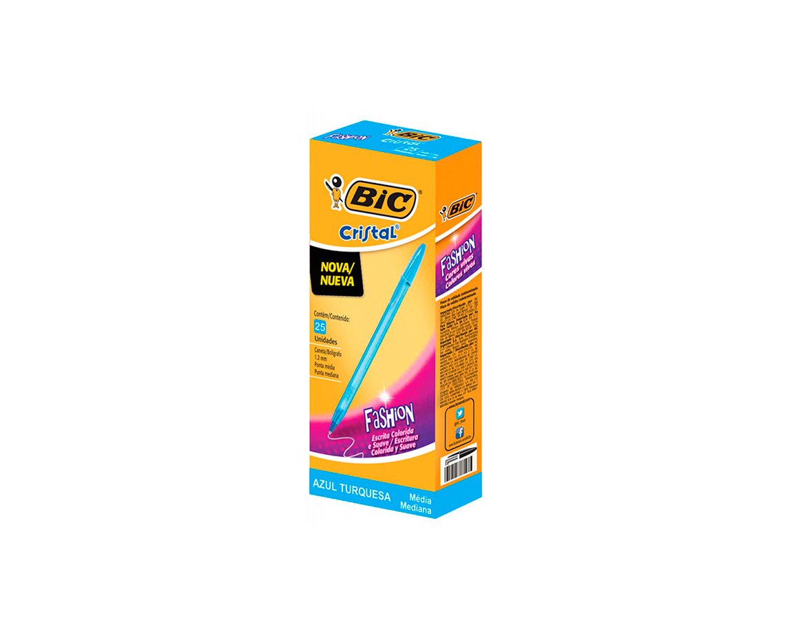 BOLIGRAFO BIC FASHION TURQUESA