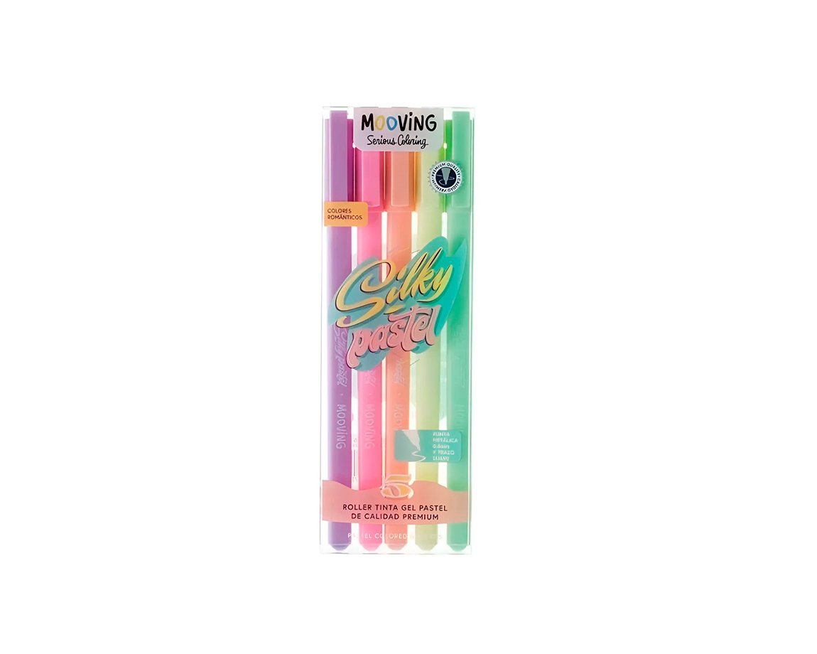 BOLIGRAFO MOOVING COLORING 3071105 GEL x 5 U. PASTEL