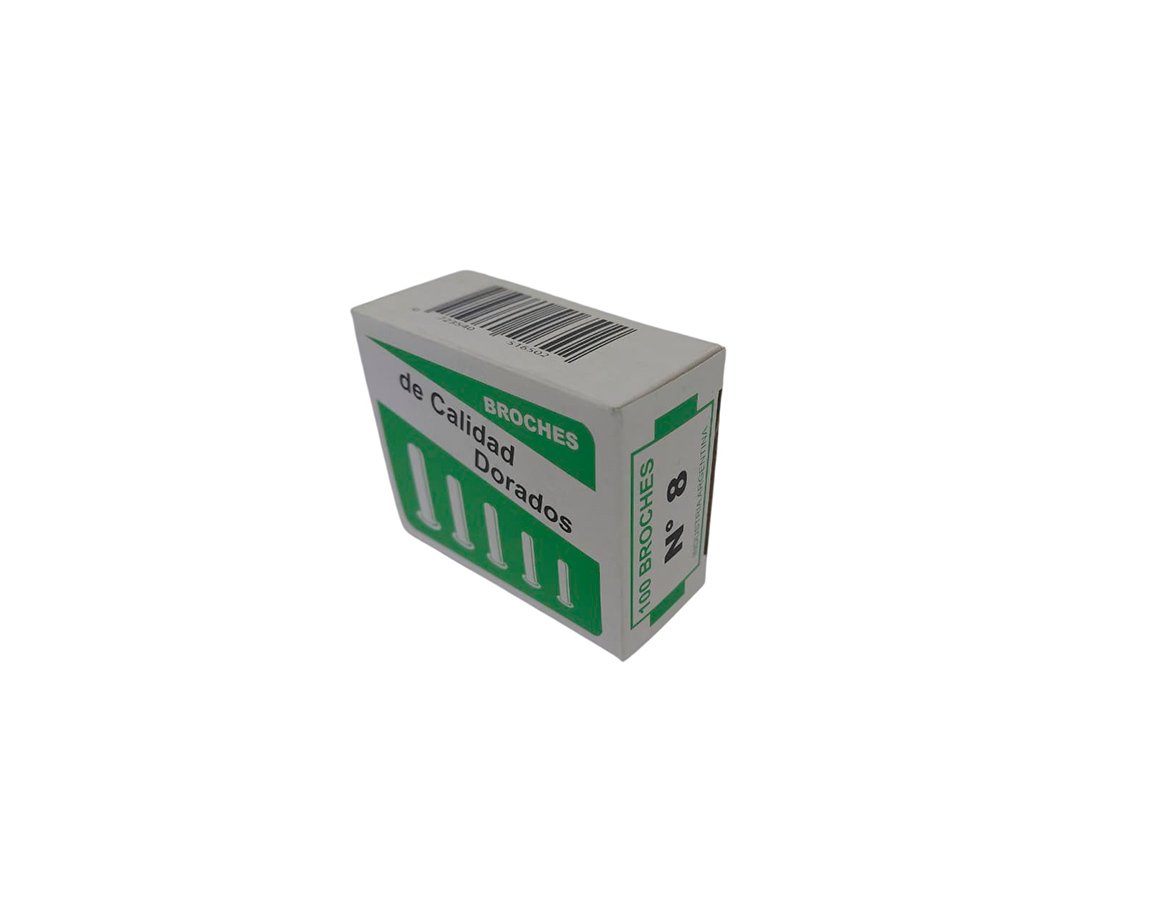 BROCHES DORADOS C.SUPER  8 DE 39MM