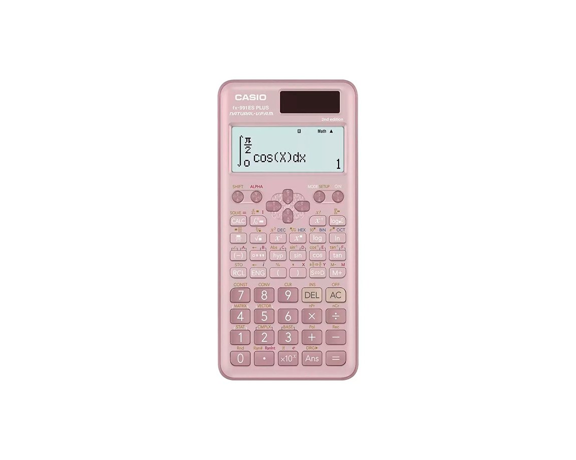 CALCULADORAS CASIO FX-991ES PLUS CIENT 417 FUNC ROSA