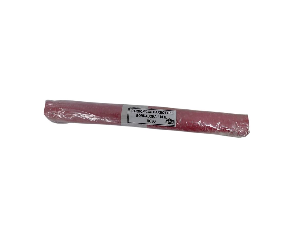 CARBONICOS CARBOTYPE BORDADORA x 10 U. ROJO