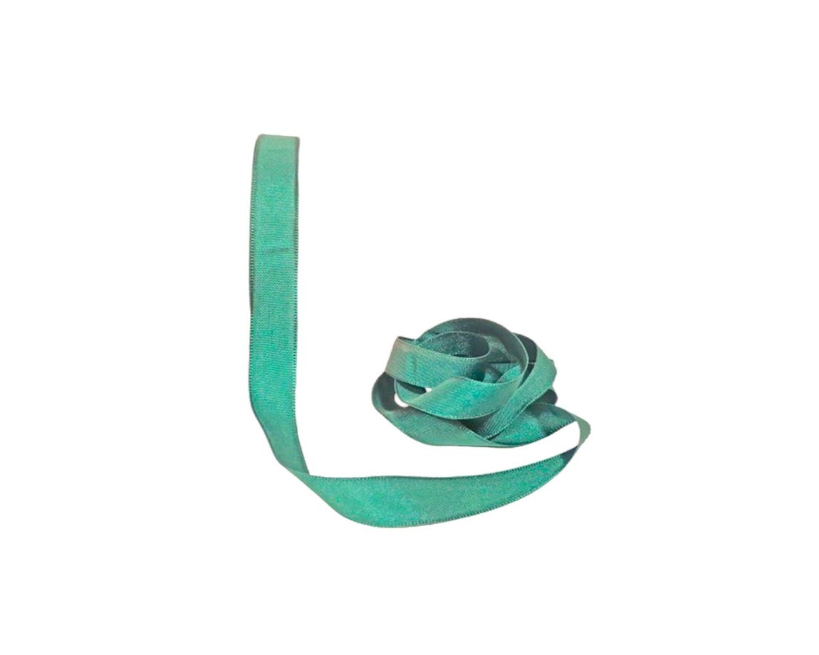 CINTA RASO ARISTE Nro 2  12mm x10 MTS VERDE OSC.DOBLE FA