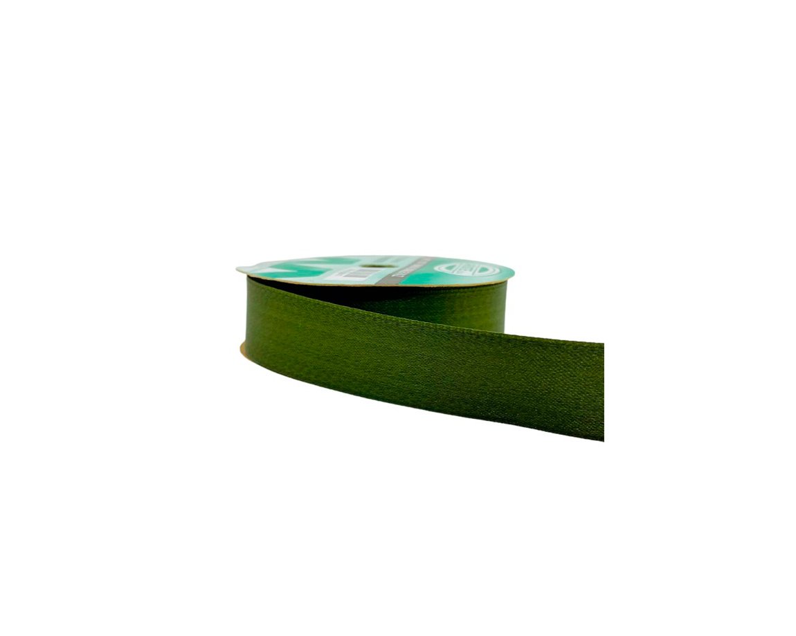 CINTA RASO ARISTE Nro 5  24mm x10 MTS VERDE ITALIANO FAZ