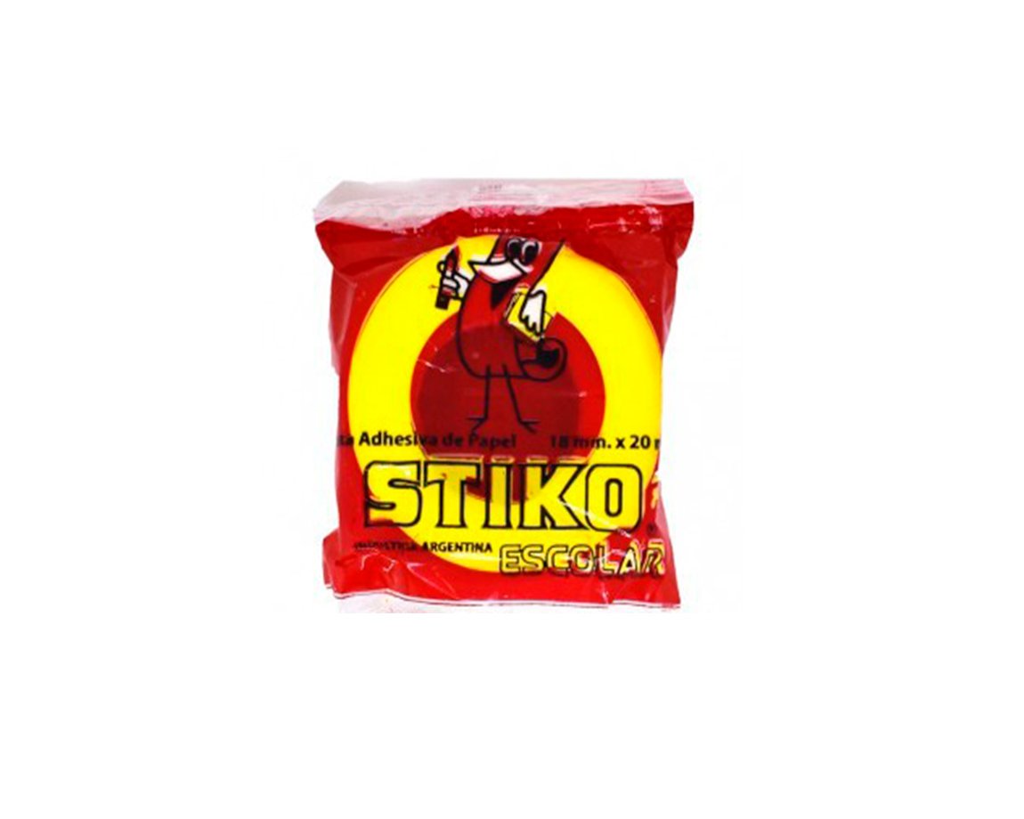 CINTA ADHESIVA STIKO PEL 18x20 MTS ESCOLAR PAPEL
