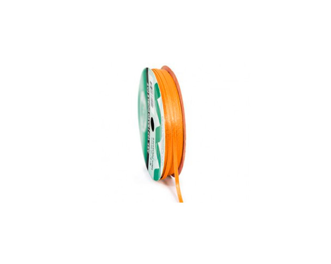 CINTA RASO ARISTE Nro 0  3mm x50 MTS NARANJA DOBLE FAZ