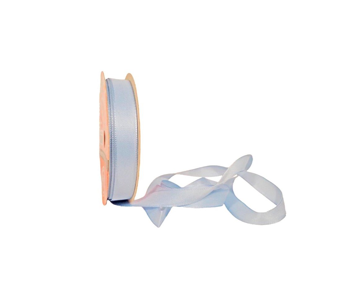 CINTA RASO ARISTE Nro 2  12mm x10 MTS CELESTE DOBLE FAZ