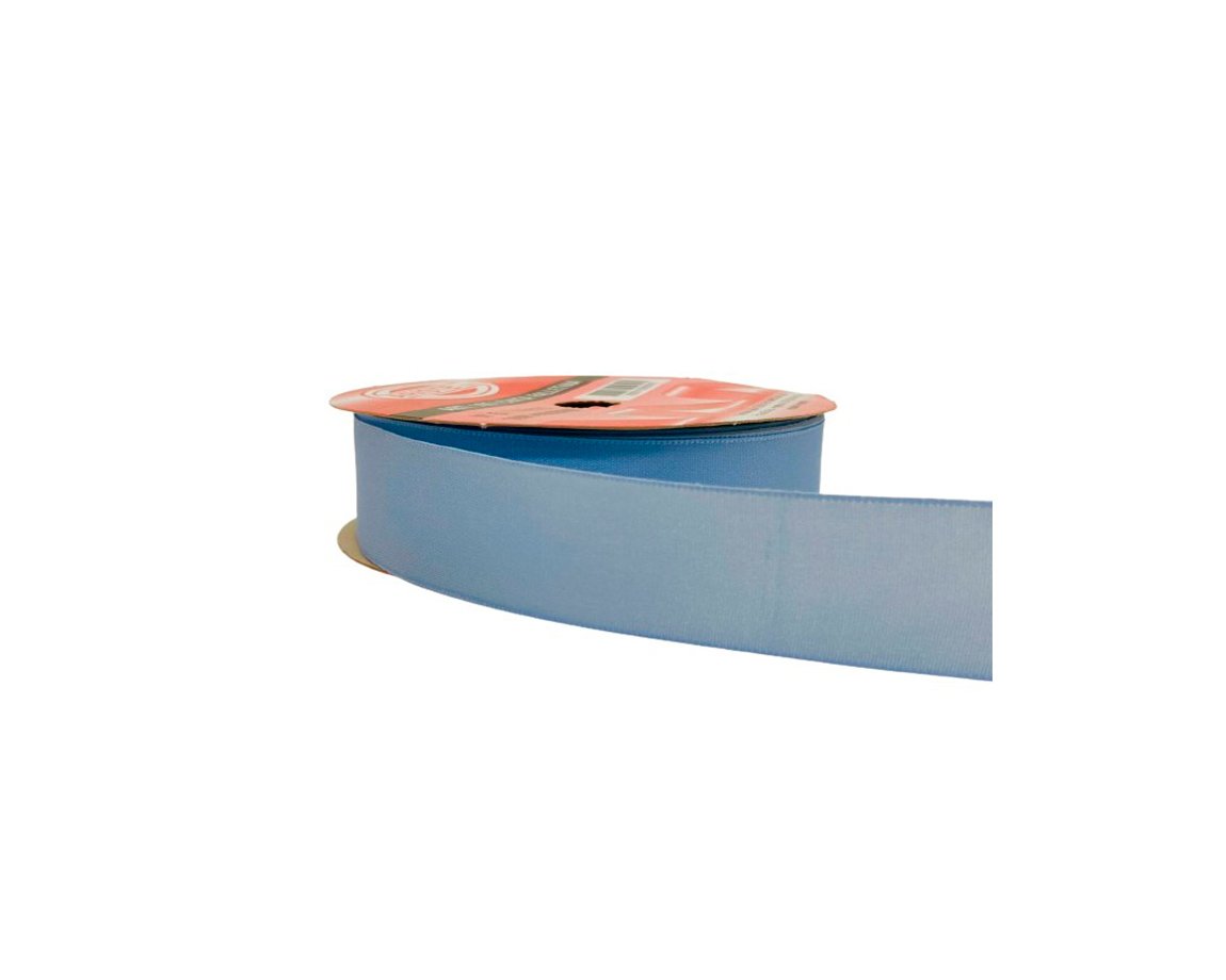 CINTA RASO ARISTE Nro 5  24mm x10 MTS CELESTE DOBLE FAZ