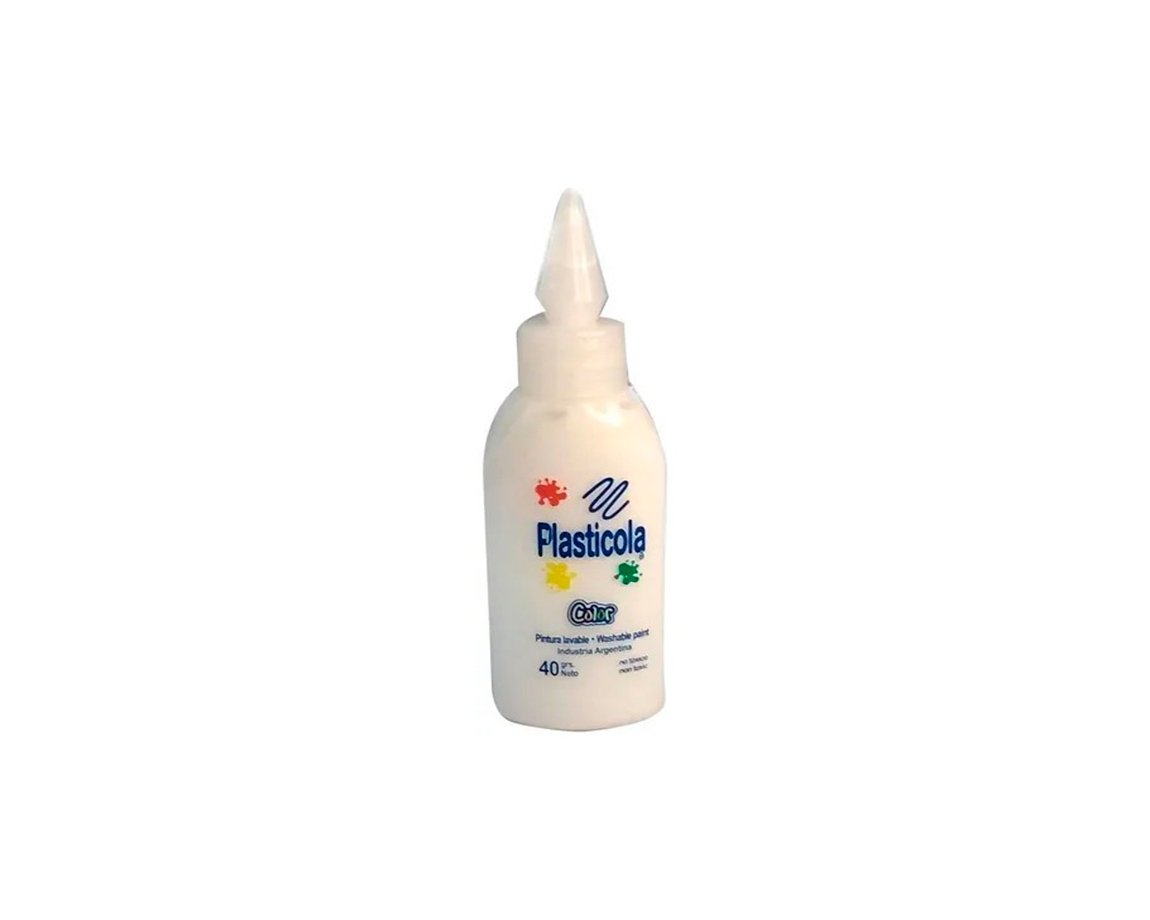 COLAS VINILICAS PLASTICOLA x40 G. COLOR BLANCA