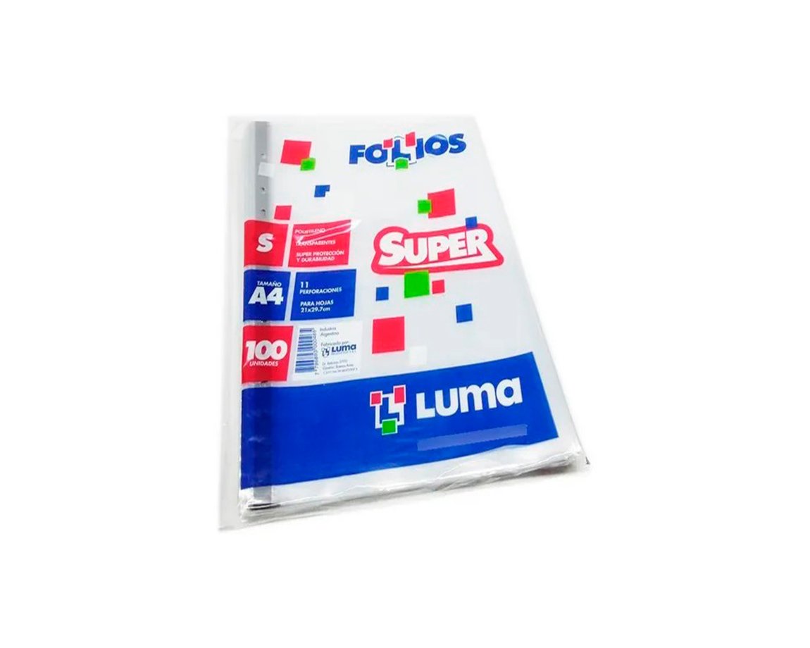 FOLIOS LUMA PESADO A4 x100 U.