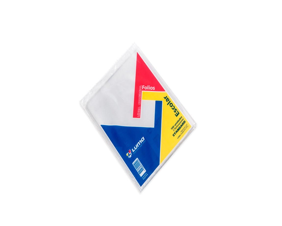 FOLIOS LUMA STANDARD ESCOLAR x100 U.