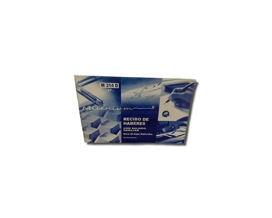 FORMULARIO M 314 D (47) RECIBO HABERES C/S/F MILENIUM