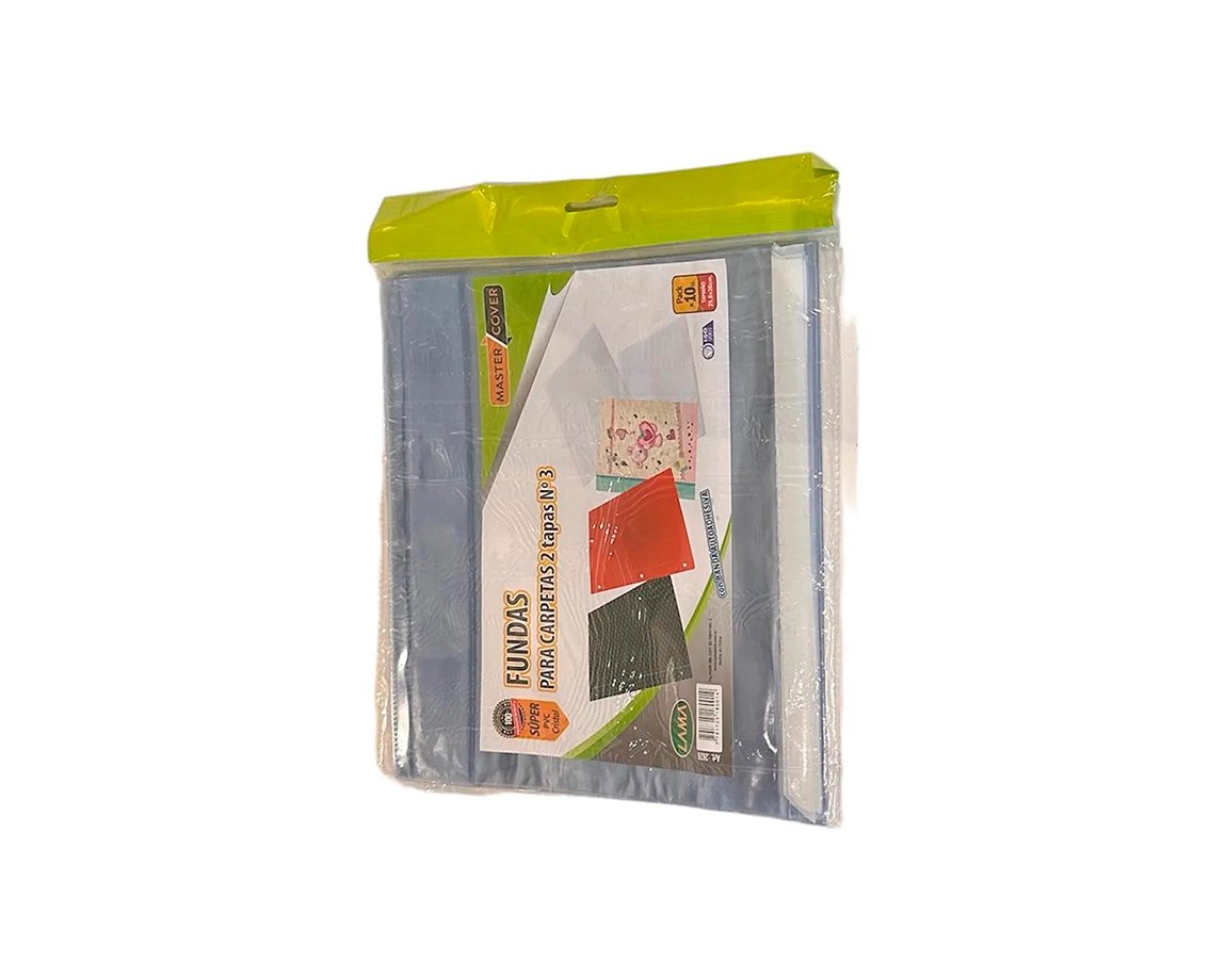 FUNDAS MIC AJUSTABLE P/CARPETA Nro 3 2 TAP. x25 UNID.