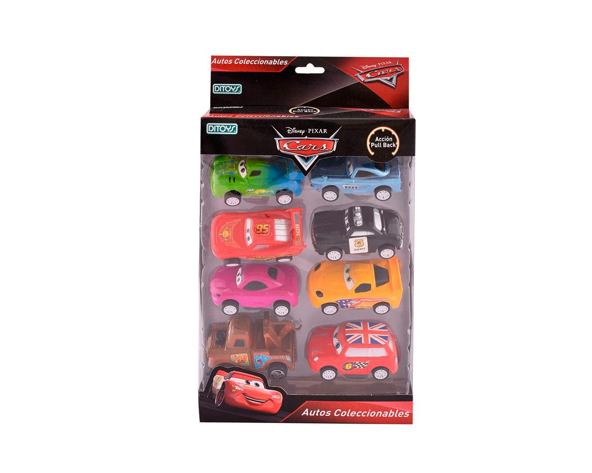 JUGUETE DITOYS 1939 CARS PULL BACK x 8 U.