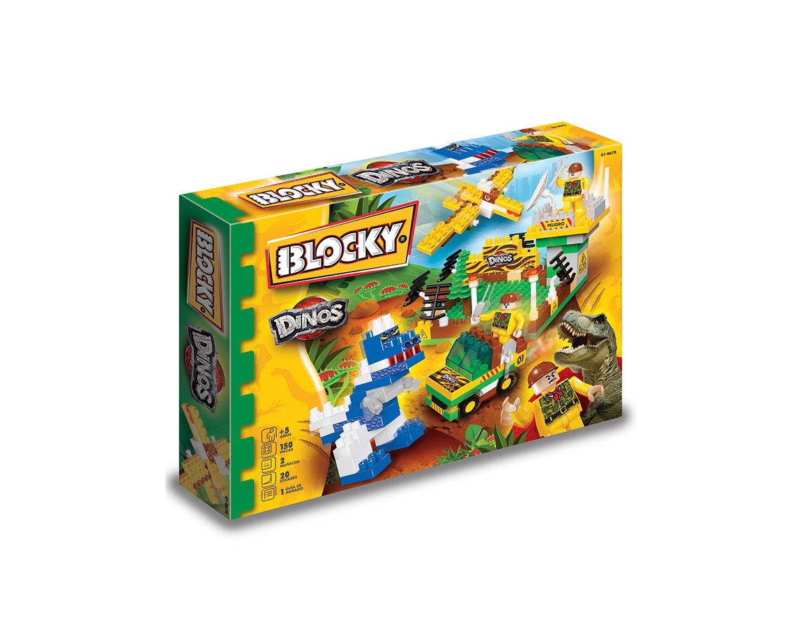 JUGUETE RASTI 01-0678 BLOCK DINOS 150 PIEZAS