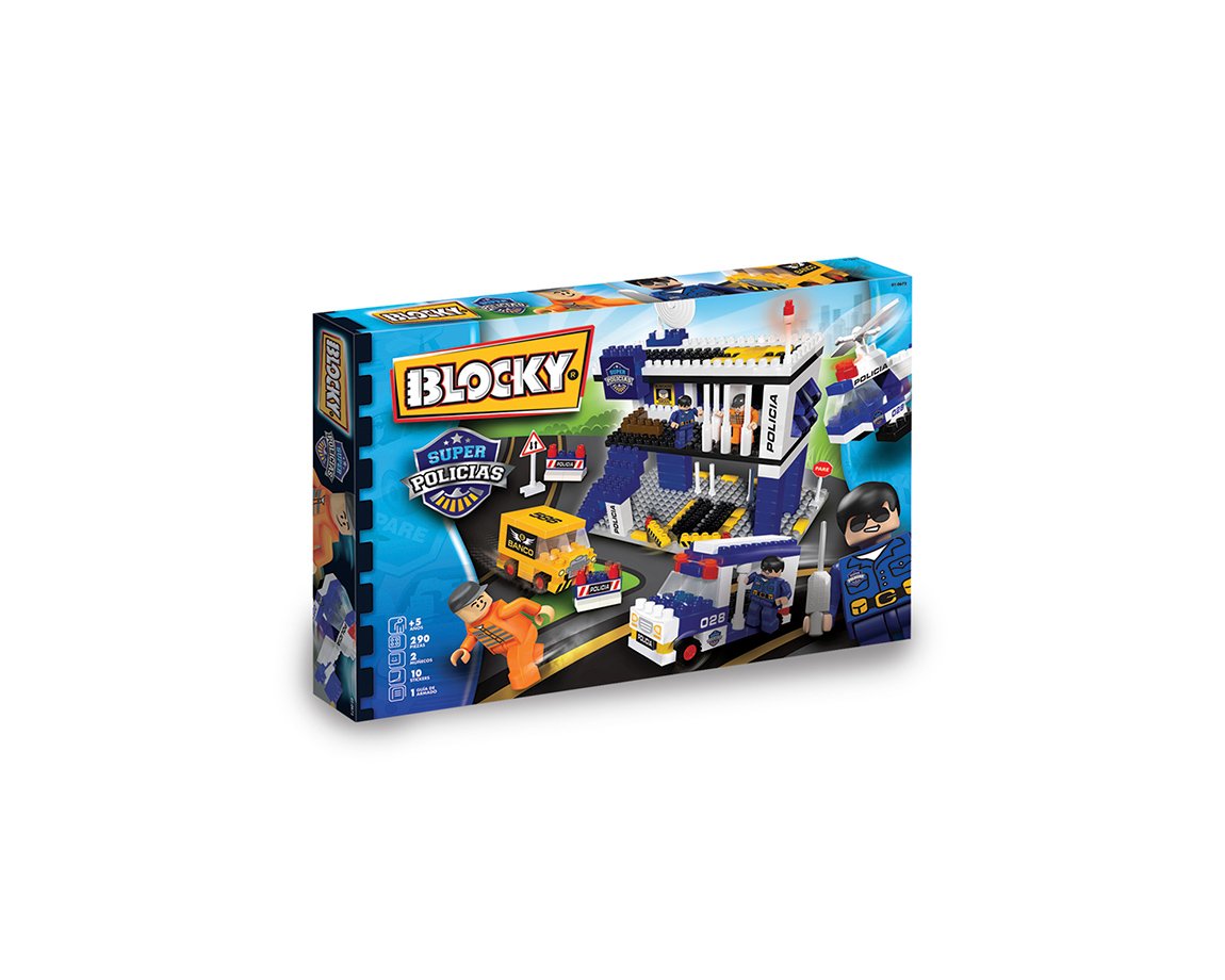 JUGUETE RASTI 01-0672 BLOCKYSUPER POLICIAS 290 PIEZ