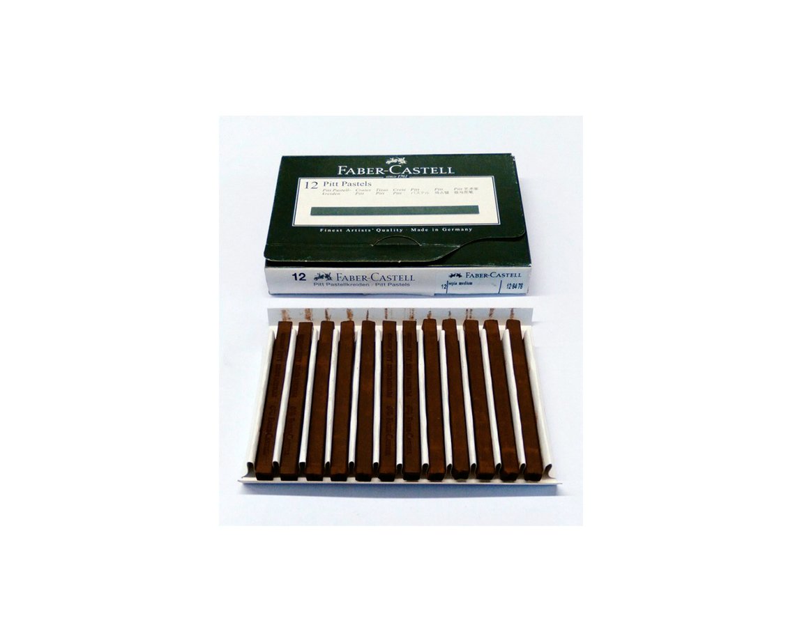 LAPIZ FABER ART PITT 128478 x 12 U. SEPIA MEDIO BARRITA