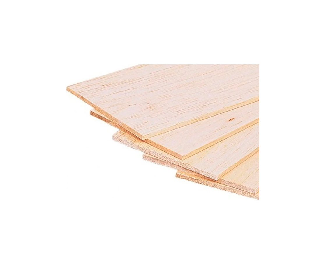 MADERA BALSA PLANCHA 91.5x7.6  3.0 MM x25 U.