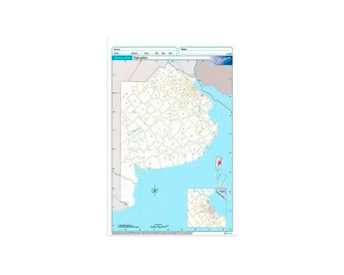 MAPAS RIVADAVIA OFICIO BLOCK BUENOS AIRES POL