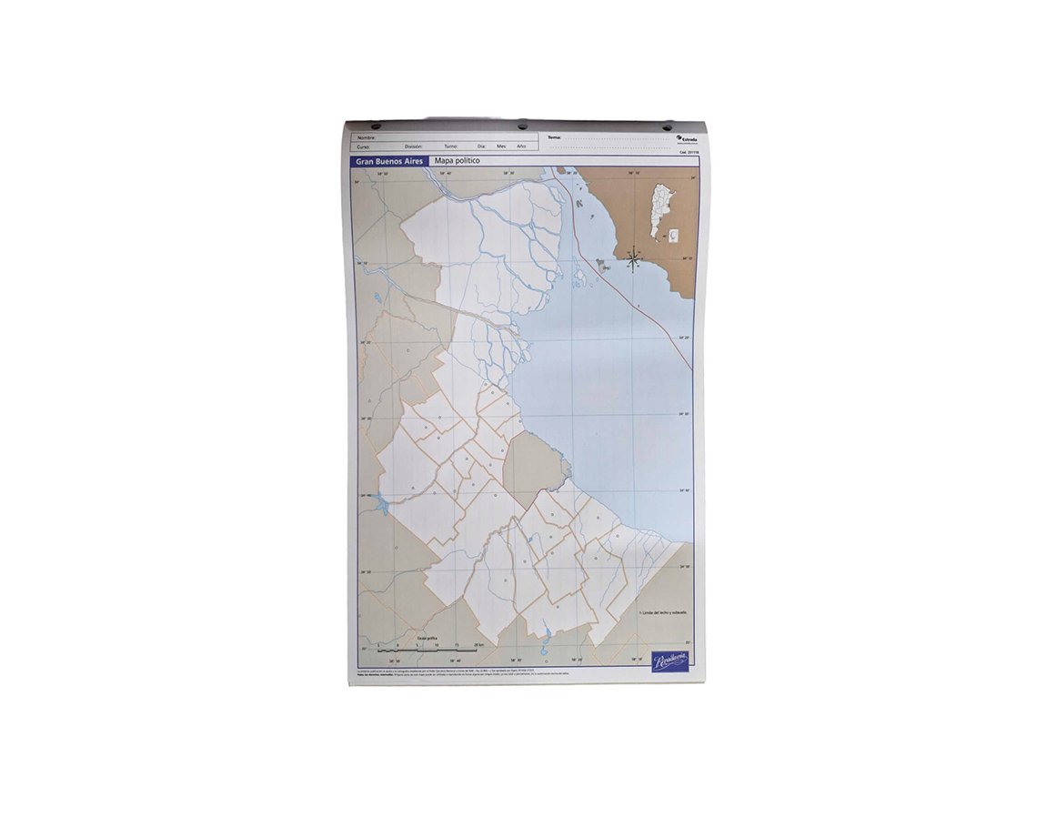 MAPAS RIVADAVIA OFICIO BLOCK GRAN BS AS POL